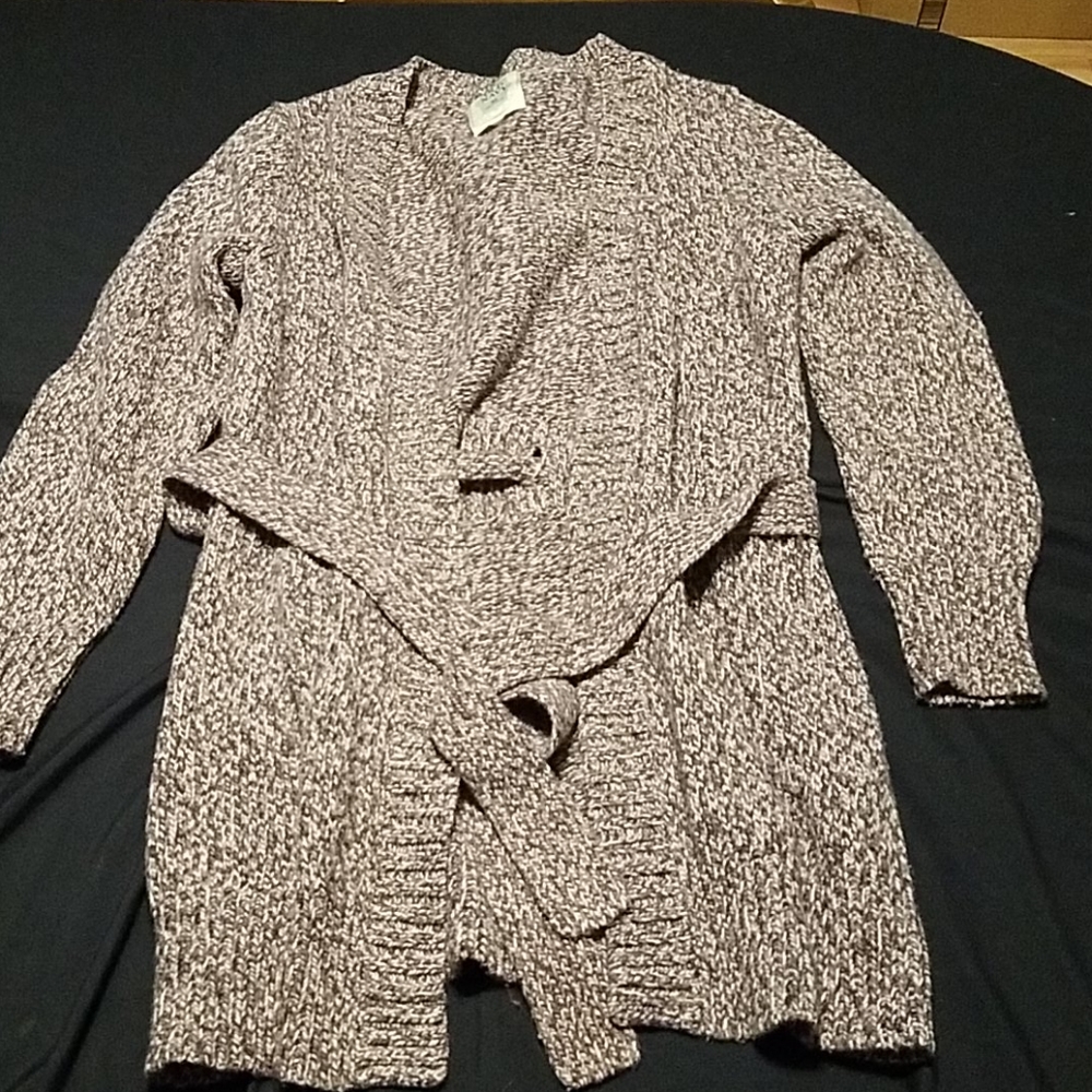 Old Navy cardigan with tie.